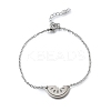 Funny 201 Stainless Steel  Watermelon Link Bracelets BJEW-B128-01P-4