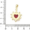 Brass Micro Pave Cubic Zirconia Pendants KK-F930-19G-3