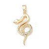 Brass Micro Pave Cubic Zirconia Pendants LS-KK-Q037-01A-G-1