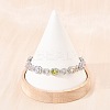 Platinum Tone Brass Micro Pave Cubic Zirconia Tennis Bracelets BJEW-B160-14P-4