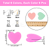 36Pcs 6 Colors Cellulose Acetate(Resin) Pendants DIY-NB0005-36-4