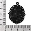 Electrophoresis Alloy Oval Pendant Cabochon Settings LS-X-PALLOY-Q304-50-NR-4