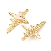 304 Stainless Steel Resin Pendants STAS-C134-38G-2
