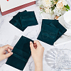 Velvet Jewelry Flap Pouches ABAG-WH0038-43D-3