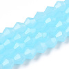 Imitation Jade Glass Beads Strands EGLA-A039-J6mm-D03-1