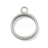 304 Stainless Steel Open Back Bezel Pendants STAS-B126-06A-P-1