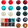 200Pcs 8 Colors Imitation Gemstone Acrylic Beads OACR-BC0001-12-2