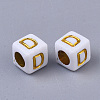 Plating Acrylic Beads SACR-S297-09D-2
