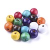 Dyed Natural Wood Beads WOOD-Q006-18mm-M-LF-1