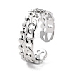 Tarnish Resistant 304 Stainless Steel Finger Rings RJEW-L102-34P-3