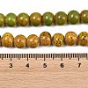 Handmade Fancy Antique Glazed Porcelain Ceramic Round Beads Strands PORC-L019-8mm-M-3