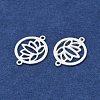925 Sterling Silver Hollow Connector Charms STER-A046-01S-2