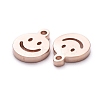 PVD Vacuum Plating 304 Stainless Steel Charms STAS-G215-03RG-2