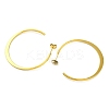 Ion Plating(IP) 304 Stainless Steel Ring Stud Earrings EJEW-K295-01B-G-2