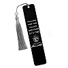 Word Falling for the Villain One Page at a Time Stainless Steel Rectangle Bookmark PW-WG916F6-01-3