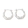 Non-Tarnish 304 Stainless Steel Hoop Earrings for Women LS-EJEW-G364-02P-1