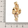 Brass Micro Pave Clear Cubic Zirconia Fold Over Clasps KK-U037-22G-01-3