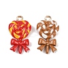 Alloy Enamel Pendants ENAM-A012-03G-2