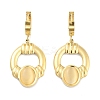 Ring 304 Stainless Steel Dangle Earrings EJEW-L283-083G-1
