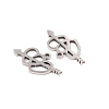 Non-Tarnish 5Pcs 201 Stainless Steel Pendants STAS-M056-03P-2