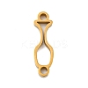 Ion Plating(IP) 304 Stainless Steel Hollow Connector Charms STAS-K270-34G-1