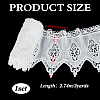 3 Yards Cotton Embroidery Flower Lace Trim OCOR-FG0002-87-2