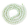 Anti-Tarnish Electroplate Rondelle Glass Beads Strands X-EGLA-T021-4mm-17-06-2