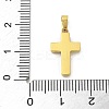 Ion Plating(IP) 304 Stainless Steel Micro Pave Cubic Zirconia Pendants STAS-Z107-08G-06-3
