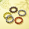 Sport Theme Acrylic Beaded Stretch Bracelet for Kids BJEW-JB08550-2