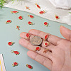 21Pcs 7 Styles Brass Enamel Charms KK-TA0003-19D-7