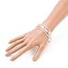 Three Loops Stretch Wrap Bracelets BJEW-JB05530-03-4