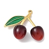 304 Stainless Steel with Acrylic Cherry Pendants STAS-G362-05G-02-1