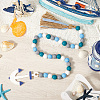 Ocean Theme Wood Beads Pendant Decorations DIY-WH0888-777F-09-3