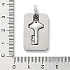 304 Stainless Steel Pendants STAS-Z098-18P-3