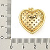 Rack Plating Brass Pave Cubic Zirconia Pendants KK-U029-08G-01-3