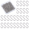 300Pcs 304 Stainless Steel S-Hook Findings STAS-SP0002-14-1