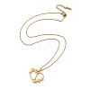 PVD Vacuum Plating 201 Stainless Steel Pendant Necklaces NJEW-R267-02I-G-2
