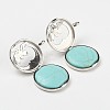 Synthetic Turquoise Pendants G-G910-H04-1