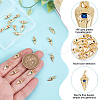 20Pcs Brass Micro Pave Cubic Zirconia Pendants KK-GO0002-10-5