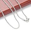 Tarnish Resistant 304 Stainless Steel Rope Chain Necklaces LS-STAS-M174-008P-A-3
