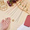 6Pcs 6 Colors Glass Beaded Mobile Phone Lanyard Wrist Strap AJEW-DC0003-28-3