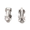 Tarnish Resistant 304 Stainless Steel Clip-On Earrings Findings X-STAS-Q185-01-1