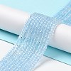Natural Topaz Crystal Beads Strands G-P514-B02-01-2