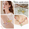 4Pcs Glass Seed Beaded Tetraptera Pendants PALLOY-GO00065-5