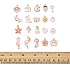 40Pcs 20 Styles Alloy Enamel Pendants ENAM-FS0003-33-5