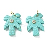 Synthetic Turquoise Carved Pendants GG-CBA67BD-02G-D-1
