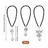 3Pcs Glass Beaded Pendant Decoration HJEW-CA00074-2
