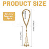 3Pcs 3 Colors Alloy Knot Charm Bracelets BJEW-PH0004-70-2