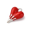 Brass Enamel Pendants KK-Q098-19P-2