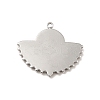 Non-Tarnish 304 Stainless Steel Pendant Cabochon Settings STAS-I197-002P-3